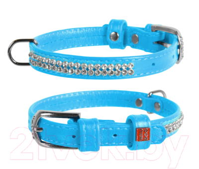 Ошейник Collar Waudog Glamour 33082 (голубой)