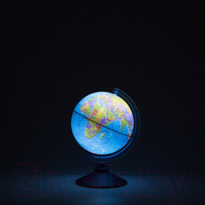 Глобус Globen Физико-политический с подсветкой на круглой подставке / 13200264