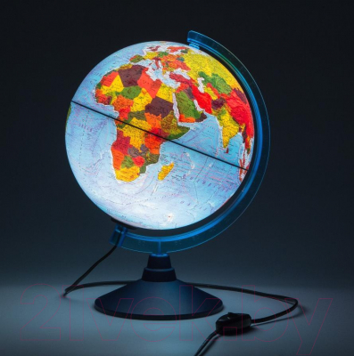 Глобус интерактивный Globen Физико-политический с подсветкой / 12500284
