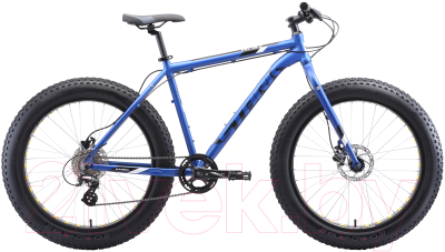 Велосипед STARK Fat 26.2 HD 2020 (20, голубой/черный/белый)