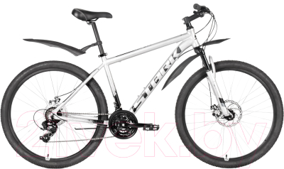 Велосипед STARK Indy 27.1 D 2020 (16, серебристый/серый/белый)