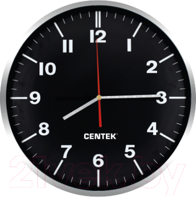 Настенные часы Centek СТ-7100 (черный)