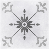 Декоративная плитка Cersanit Motley Пэчворк Цветы MO4A095D (298x298, серый) - 