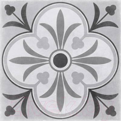 Плитка Cersanit Motley Пэчворк Цветы MO4A095D (298x298, серый)
