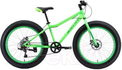 Велосипед Black One Monster 24 D 2020 (неоновый зеленый/зеленый)