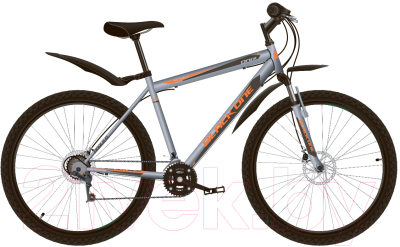 Велосипед Black One Onix 26 D 2020 (16, серый/серый/оранжевый)