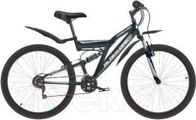 Велосипед Black One Phantom FS 26 2020 (16, черный/серый/серый)