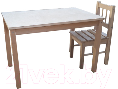 

Комплект мебели с детским столом ВудГрупп, 75x50x50 и 1 стульчиком