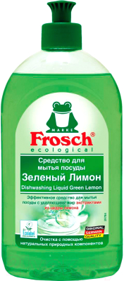 Средство для мытья посуды Frosch Зеленый лимон (500мл)