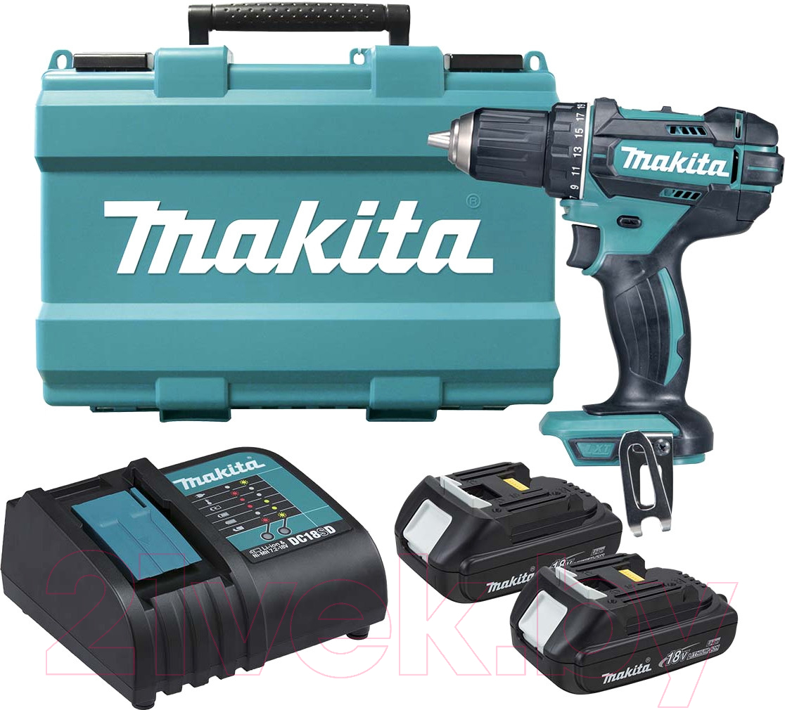 Профессиональная дрель-шуруповерт Makita DDF482SYE