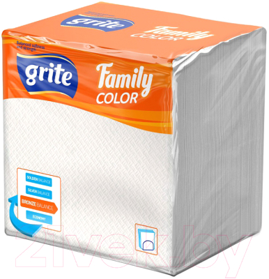 Бумажные салфетки Grite Family (24x24, белый)