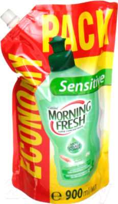 Средство для мытья посуды Morning Fresh Sensitive Алое Вера (900мл, сменная упаковка)