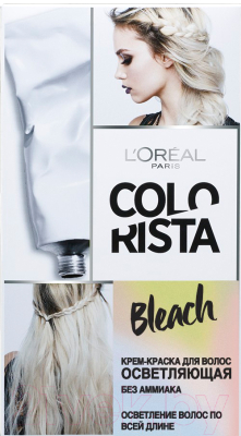 

Крем-краска для волос L'Oreal Paris, Блонд, Colorista Bleach