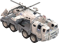 Набор игрушечной техники Нордпласт Военный тягач Арктика с вертолетом 286 - 