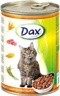 Влажный корм для кошек Dax С птицей (415г)