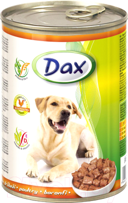 Влажный корм для собак Dax С птицей (1.24кг)
