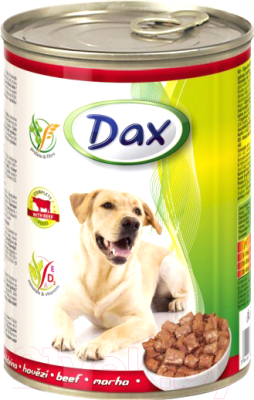 Влажный корм для собак Dax С говядиной (1.24кг)