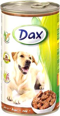 Влажный корм для собак Dax С печенью (1.24кг)