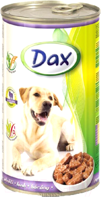 Влажный корм для собак Dax С ягненком (1.24кг)