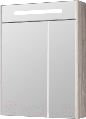 Шкаф с зеркалом для ванной Акватон Сильва 60 (1A216202SIW60)