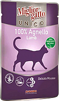 

Влажный корм для кошек Miglior, Gatto Unico Lamb