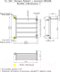 Миниатюра изображения товара Полотенцесушитель водяной Олимп Лесенка прямая с полкой 50x60 (боковое подключение)