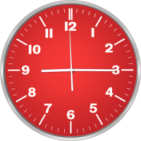Настенные часы Centek СТ-7100 (красный) - 
