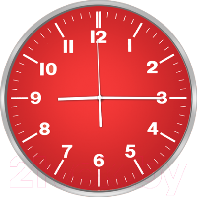 Настенные часы Centek СТ-7100 (красный)