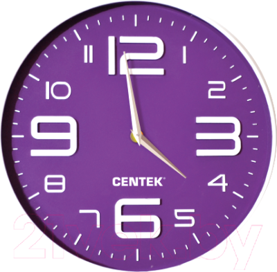 Настенные часы Centek СТ-7101 (фиолетовый)