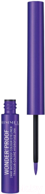 

Подводка для глаз жидкая Rimmel, Фиолетовый, WonderLiner тон 004