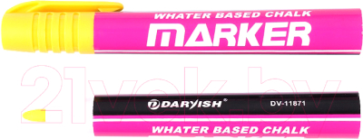 Маркер меловой Darvish DV-11871 (желтый)
