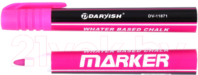 Маркер меловой Darvish DV-11871 (розовый)