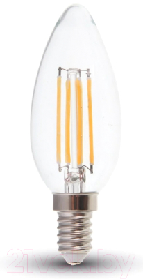Лампа V-TAC 4 ВТ 400LM E14 4000K SKU-4413 (свеча, прозрачное стекло)