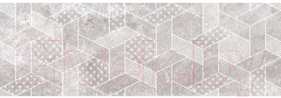 Декоративная плитка Нефрит-Керамика Ганг / 07-00-5-17-00-06-2106 (600x200, серый)