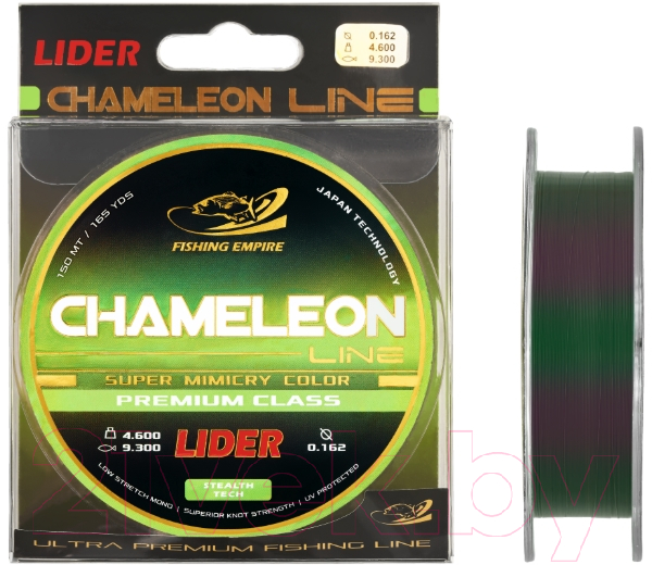Леска монофильная Fishing Empire Lider Chameleon Line 0.18мм 150м / СН-018 — фото 2