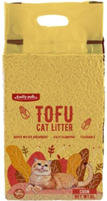 Наполнитель для туалета Emily Pets Tofu кукурузный / TF-002 (6л)