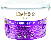 Краска Dekor ВД-АК 216 для интерьера (25кг, белоснежный) - 