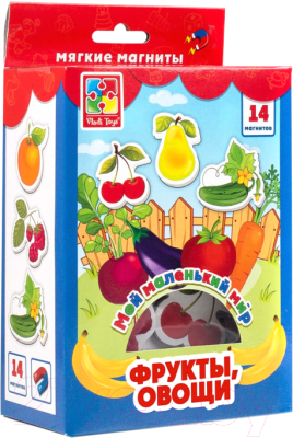 Развивающий игровой набор Vladi Toys Мой маленький мир. Овощи, фрукты / VT3106-03