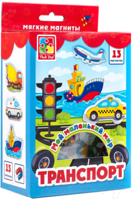 

Развивающий игровой набор Vladi Toys, Мой маленький мир. Транспорт / VT3106-04