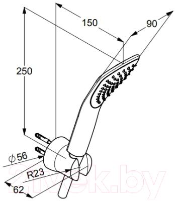 Душевой гарнитур Kludi Fizz 6765005-00