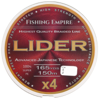 Леска плетеная Fishing Empire Lider Navy Green X4 0.14мм 150м / 150-140 - 