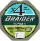 Леска плетеная Konger Braider X4 Olive Green 0.12мм 150м / 250146012 - 