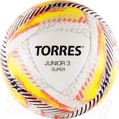 Футбольный мяч Torres Junior-3 Super / F319203 (р-р 3, белый/красный/желтый)