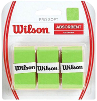 Овергрип Wilson Pro Soft Overgrip / WRZ4040LI (3шт, салатовый) - 