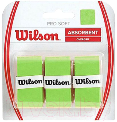 Овергрип Wilson Pro Soft Overgrip / WRZ4040LI (3шт, салатовый)
