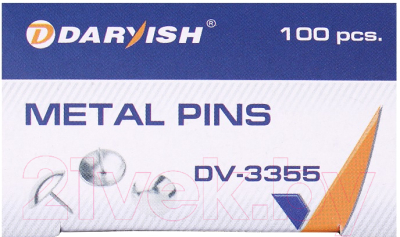 Кнопки канцелярские Darvish DV-3355 (100шт)