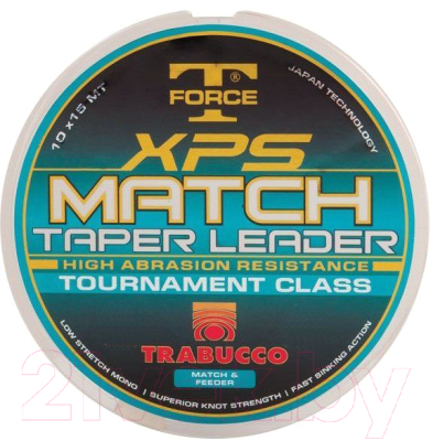 Леска монофильная Trabucco XPS Match Taper Leader / 052-02-010 (10шт)