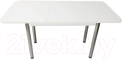Обеденный стол Solt СТД-10 (белый/ноги круглые хром)
