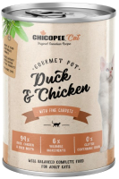 Влажный корм для кошек Chicopee Adult утка с курицей / H50814 (400г) - 