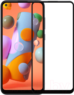 Защитное стекло для телефона Case Full Glue для Galaxy A11 (черный)
